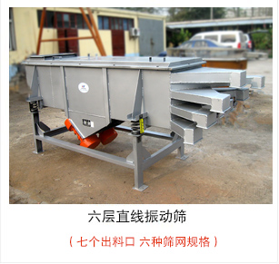 六層直線振動(dòng)篩加裝制成裝置，灰色油漆出口產(chǎn)品